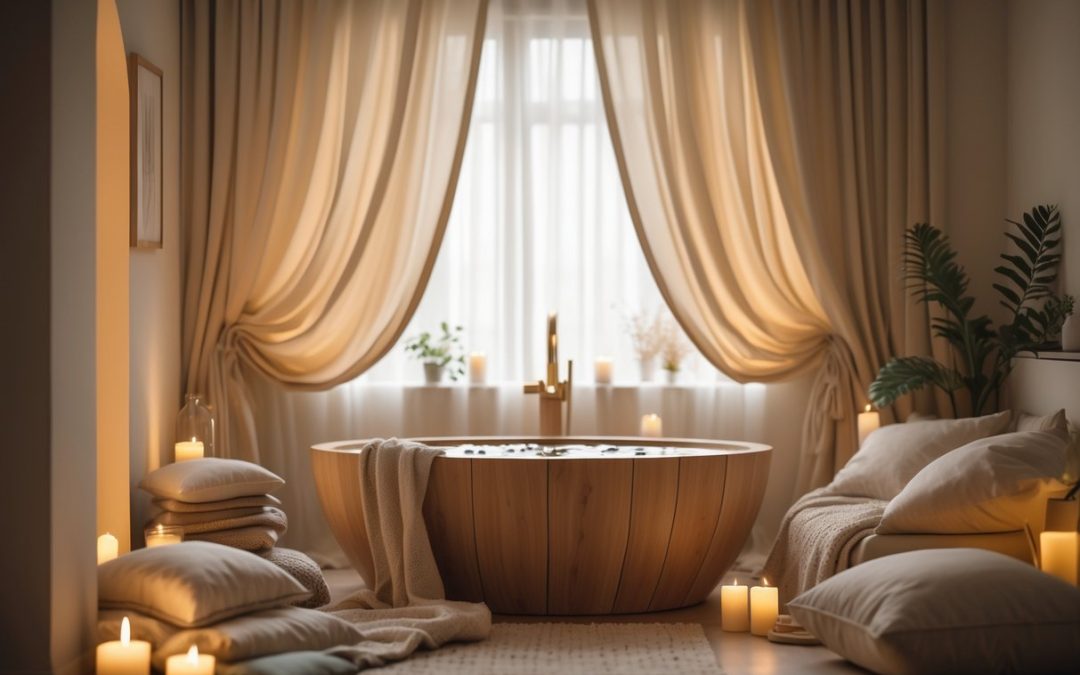 Skab hygge i hjemmet med gardiner og badebalje til voksne afslapning